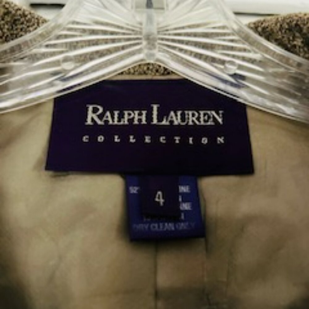 Women's Ralph Lauren Collection Wool Tweed Blazer - SIZE 4 - Picture 3 of 4